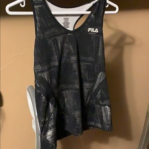Women’s metallic Fila tank size M